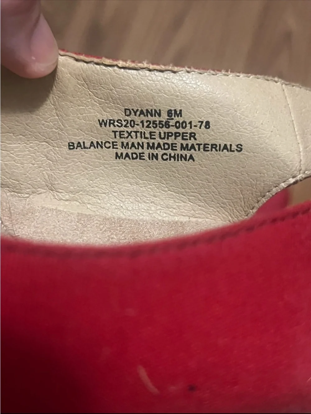 Kim Rogers Red Espadrille Wedge Slingback